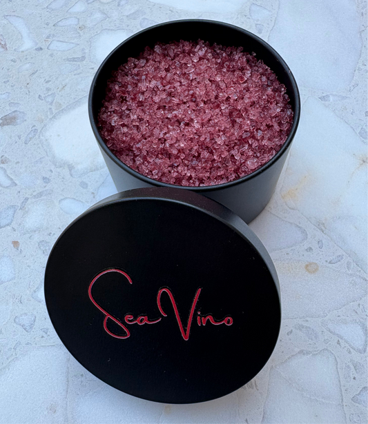 Red wine infused sea salt 